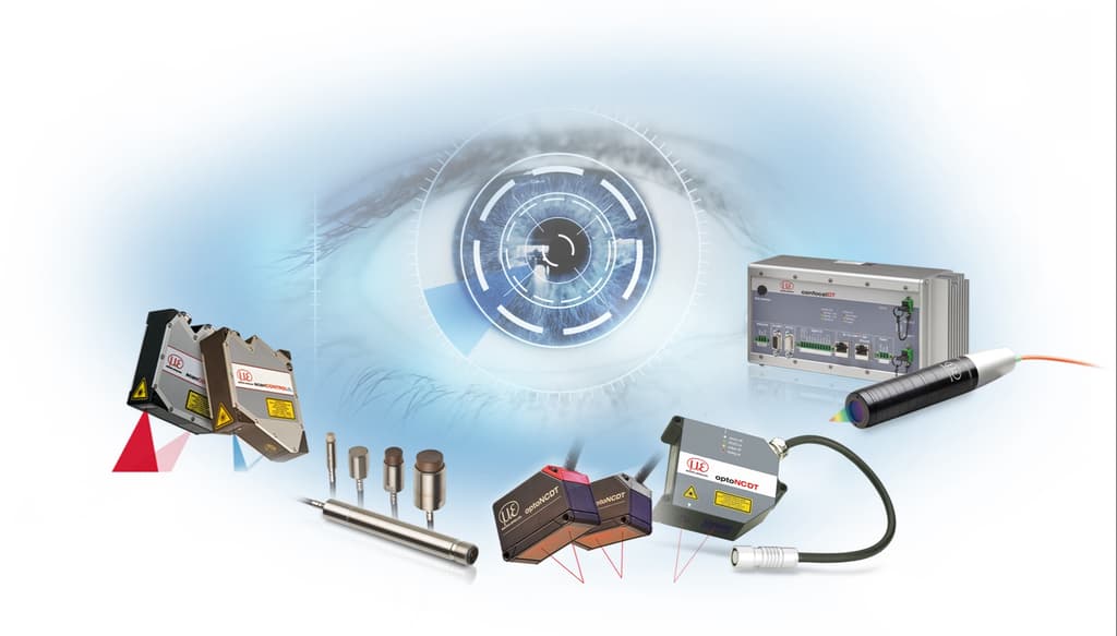 Unser Portfolio: Sensoren zur Weg- & Abstandsmessung, Infrarot-Temperaturmessung & Farberkennung, dimensionelle Messung & Defekterkennung.