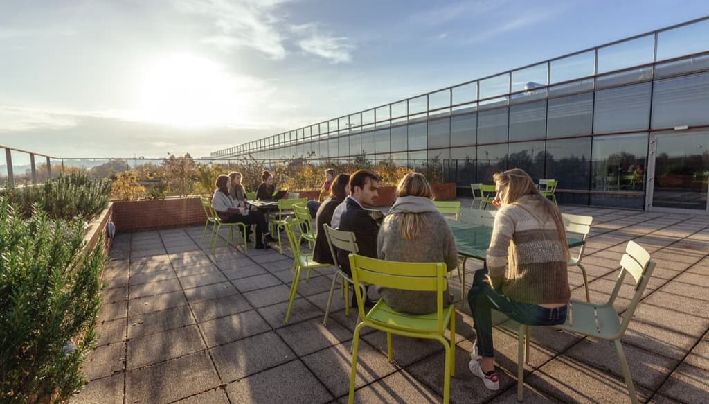 Un rooftop pour ceux qui aiment travailler au soleil !