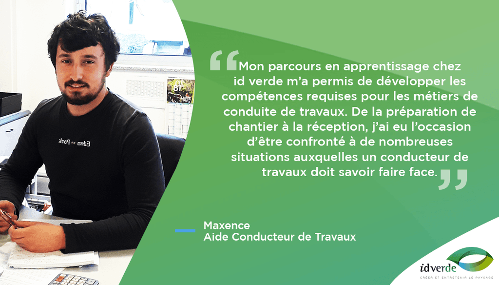 Le poste de conducteur de travaux selon Maxence.