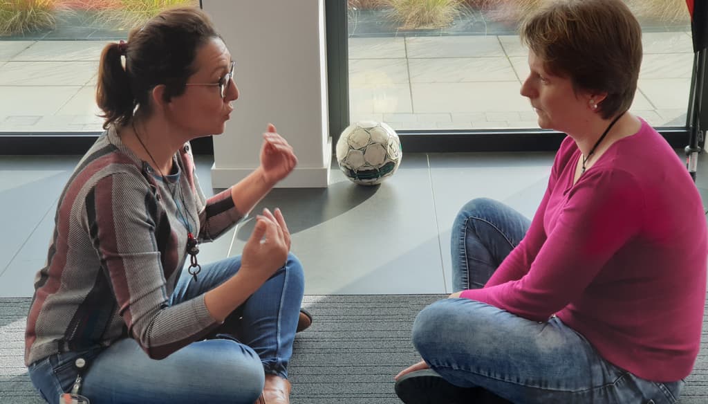 Grande discussion lors de notre atelier sur la communication d'équipe