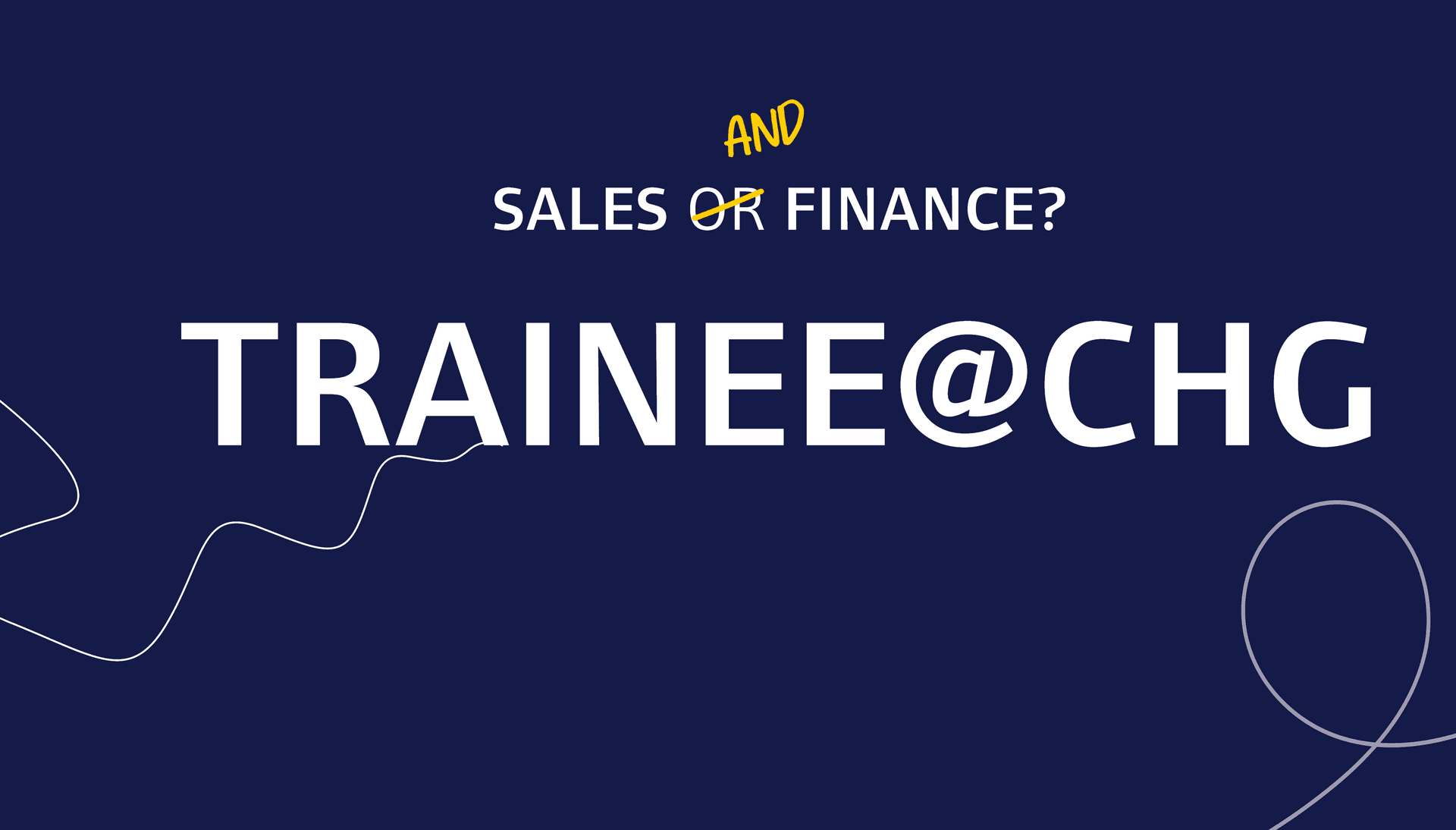 Sales or Finance @CHG