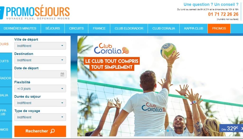 Promoséjours est une agence de voyages spécialisée dans les séjours et vacances à travers le monde.