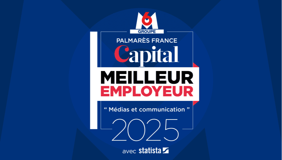 Le Groupe M6 élu Meilleur Employeur de France 2025 dans la catégorie « Médias / Communication »