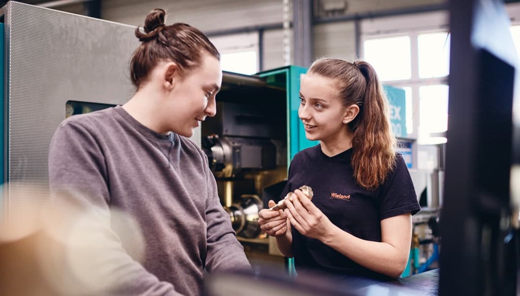 Dein Einstieg bei Wieland. Zum Beispiel im Rahmen einer Ausbildung.