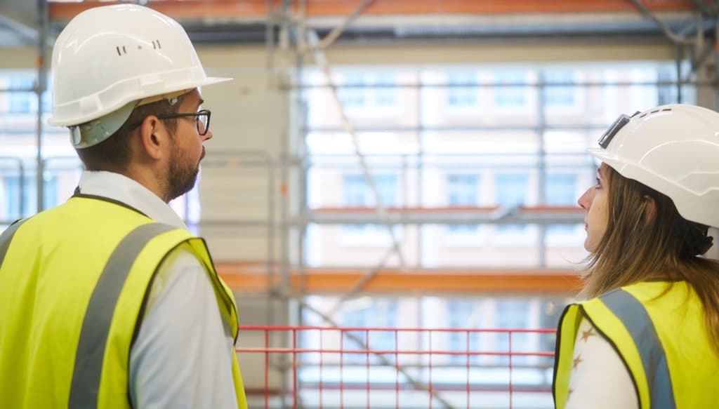 Nos équipes sur le chantier de notre immeuble Beige à Paris