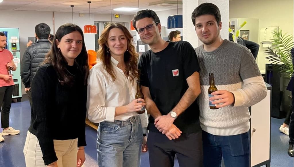 Les stagiaires de notre promo 2024 lors de leur pot d'accueil !