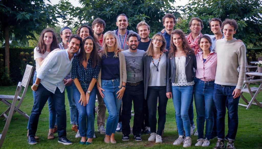 L'équipe pendant un séminaire en 2018