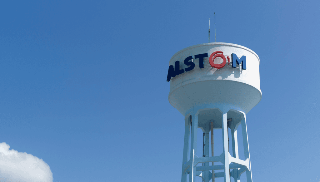 Le logo d'Alstom