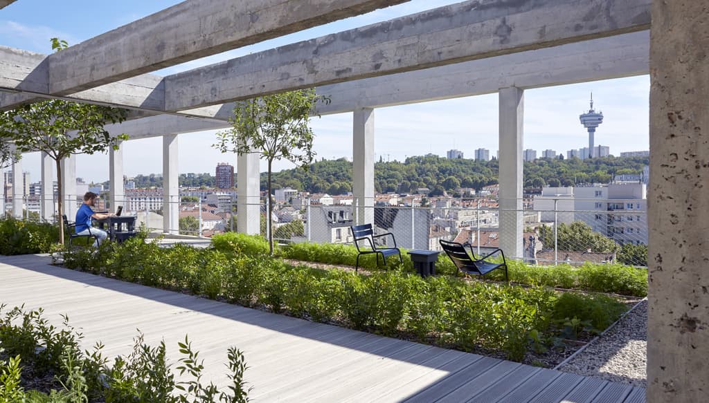 Le rooftop du 5ème et dernier étage