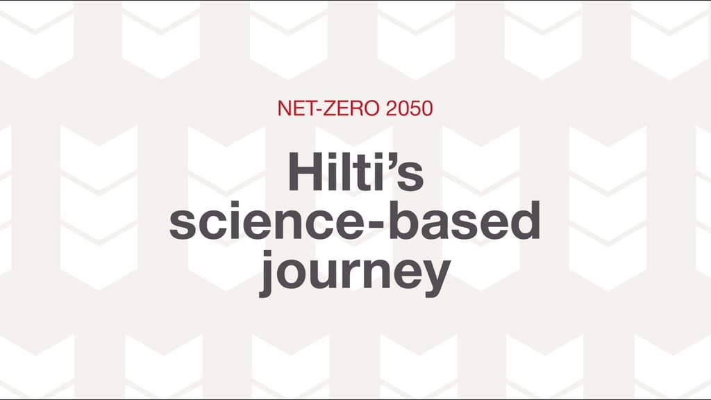 Hilti`s path to net-zero includes both near- and long-term targets, with CO2 emission reductions calculated from the baseline year of 2022.