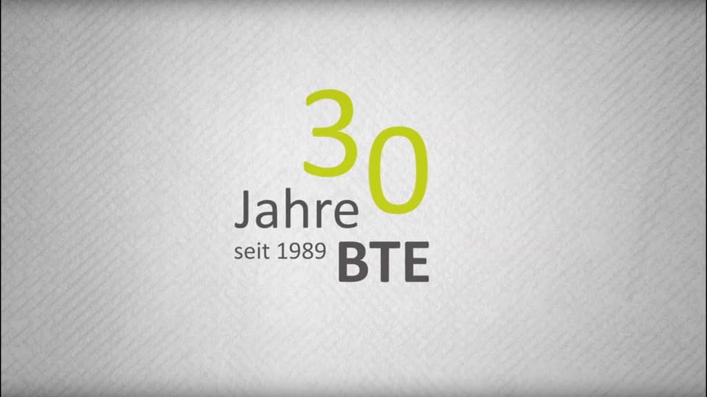 BTE Imagefilm zum 30. Firmengeburtstag.