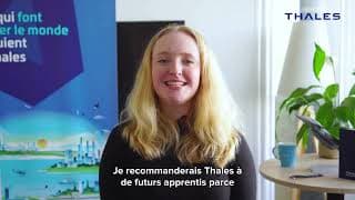 Découvrez le témoignage de Manon, alternante Développeuse Web chez Thales !