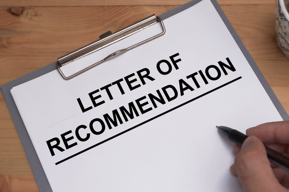 Lettre de recommandation pour étudiant